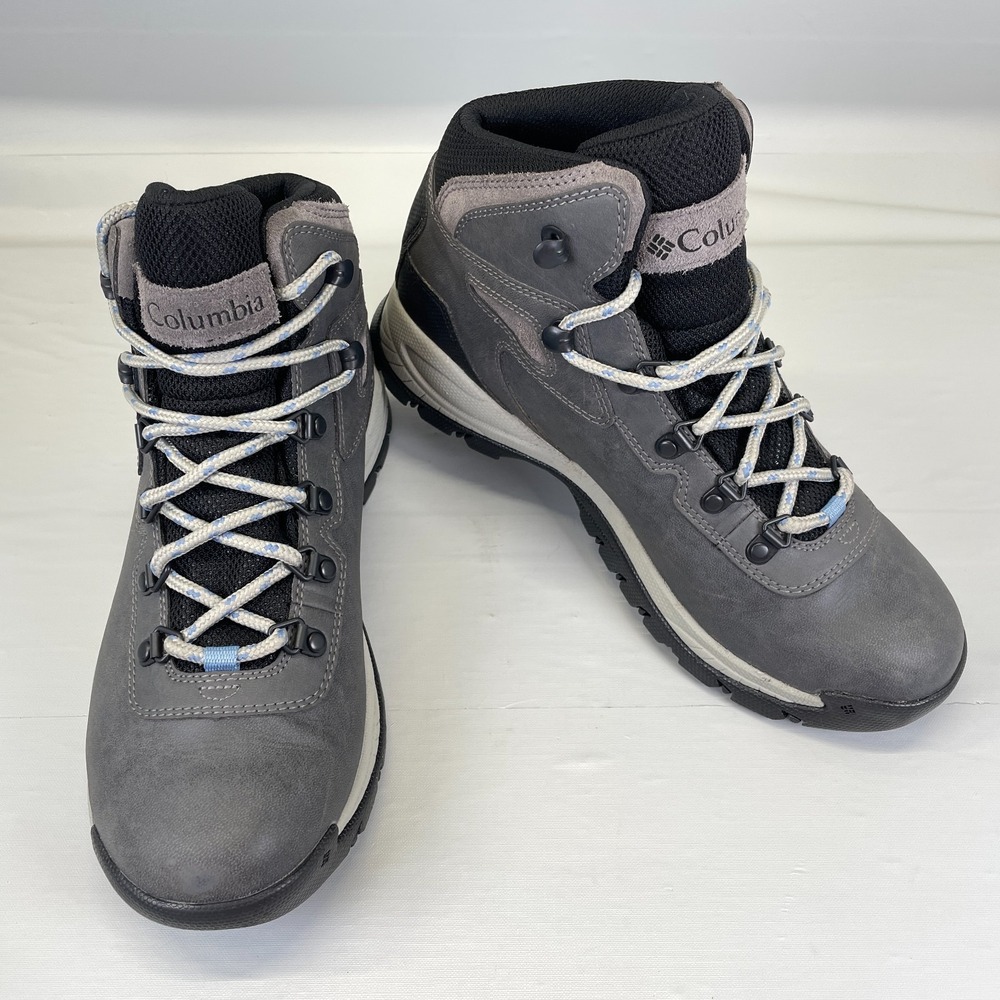 Columbia Newton Ridge Plus Waterproof Hiking Boots Womens Size 9.5 Gray Shoes - Picture 2 of 10